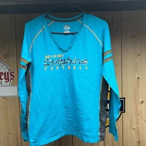 Miami Dolphins Deep V long sleeve